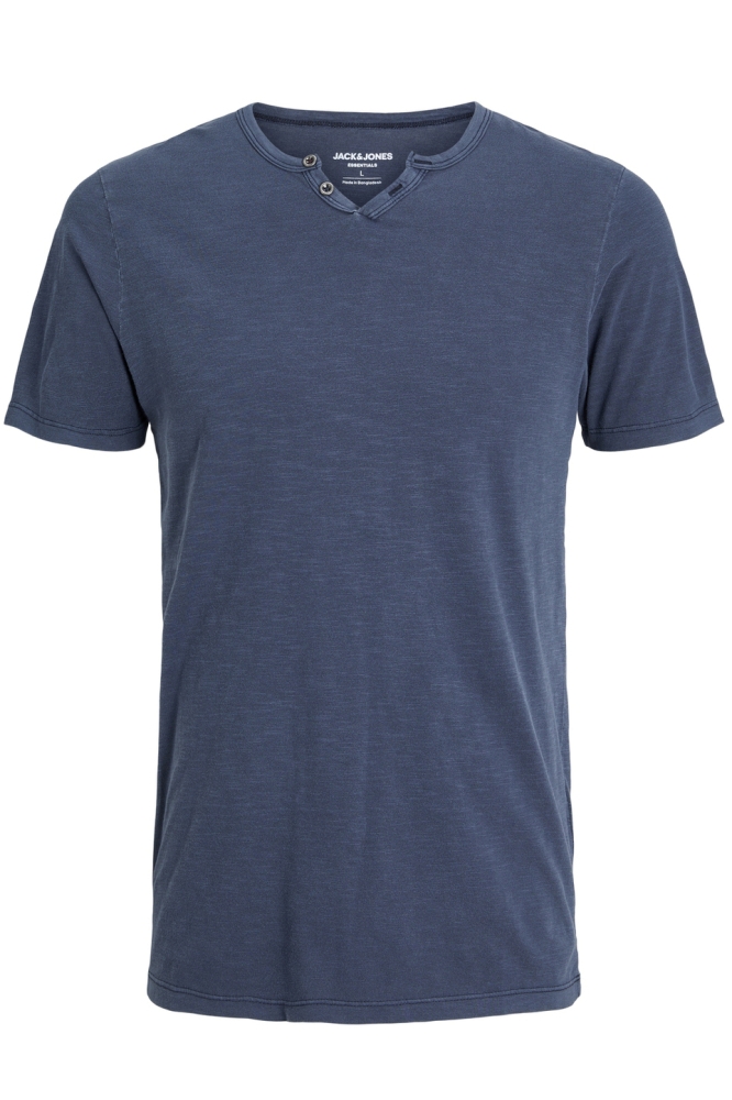 JJESPLIT NECK TEE SS NOOS 12164972 NAVY BLAZER